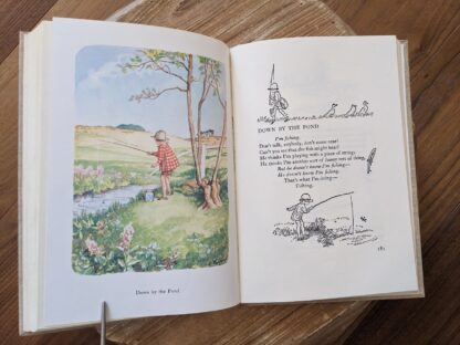 Down my the Pond - Colour illustration by E. H Shepard - 1977 The World of Christopher Robin