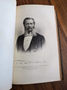 Portrait inside - A Library of Freemasonry Illustrated Five Volume Set - Published in 1911 by The John C. Yorston Publishing Co.