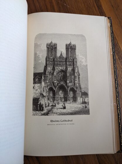 Rheims Cathedral in France - A Library of Freemasonry Illustrated Five Volume Set - Published in 1911 by The John C. Yorston Publishing Co.