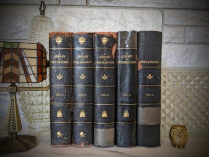 The 20th Century Edition De Luxe A Library of Freemasonry Illustrated Five Volume Set - Published in 1911 by The John C. Yorston Publishing Co.  - First Edition