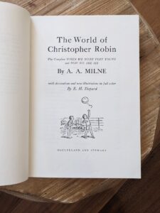 Title page - 1977 The World of Christopher Robin