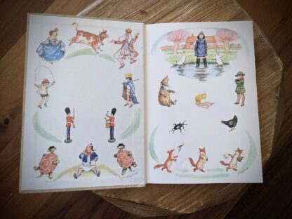 front pastedown and endpaper - 1977 The World of Christopher Robin