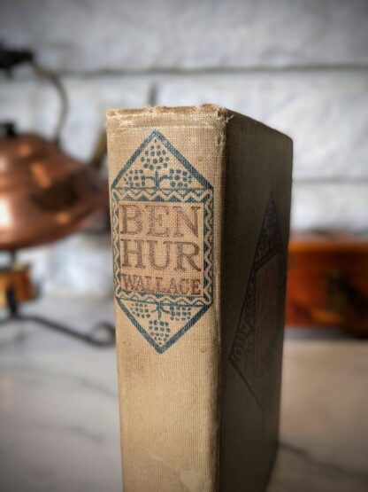 upper binding view - 1908 Ben-Hur by Lew Wallace - Wallace Memorial Edition