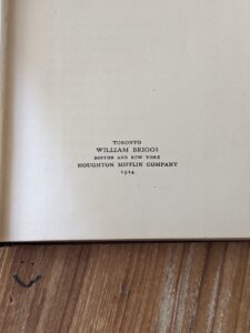 copyright - 1914 The Witch by Mary Johnston - First Edition