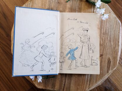 front endpaper and pastedown - 1943 Mary Poppins Opens the Door by P.L Travers - second edition