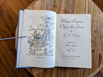 title page - 1943 Mary Poppins Opens the Door by P.L Travers - second edition
