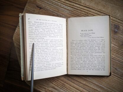 full seam split - inside pages - Scarce copy of Soldiers Three by Rudyard Kipling - Hurst & Company - undated