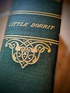 gold gilt title on spine - The Works of Charles Dickens - Thomas Y. Crowell & Company - rare full set