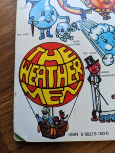 back cover up close - 1984 Baby Dewdrop in Trouble - The Weathermen