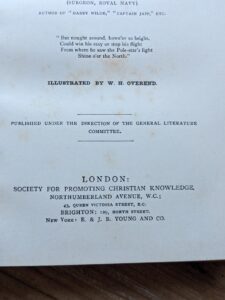 Publication information up close - 1900 From Greenlands Icy Mountains - A Tale of the Polar Seas by Gordan-Stables