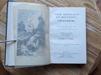 Title page - 1900 From Greenlands Icy Mountains - A Tale of the Polar Seas by Gordan-Stables