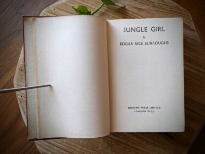 Title page - 1933 Jungle Girl by Edgar Rice Burroughs - Odhams Press Limited