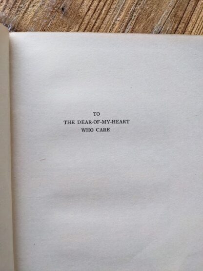 dedication page - 1944 Candled by Stars by Jean Percival Waddell - First Edition