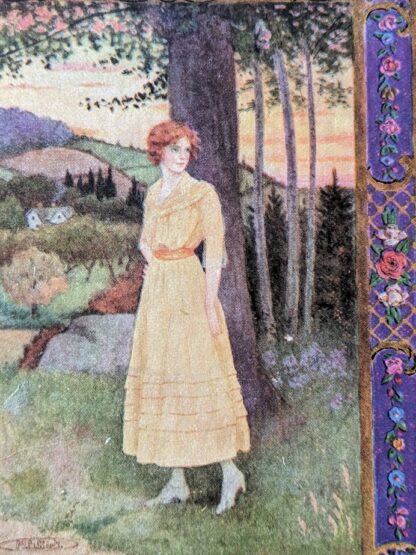 frontispiece on front panel - 1917 Anne's House of Dreams by L.M. Montgomery - First Edition