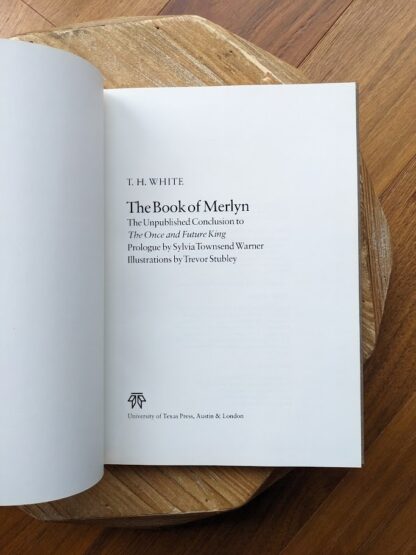 Title page - 1977 The Book of Merlin by T.H White - second printing