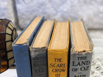 upper spine edges - Lot of 4 Antiquarian Wizard of Oz Books