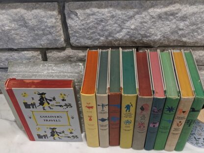 Head of textblock - Lot of 10 popular titles from Childrens Junior Deluxe Edition Collections - Circa 50s