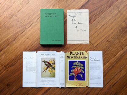 Plants of New Zealand by Laing and Blackwell - Fifth Edition - undated - circa 1940s - with ephemera