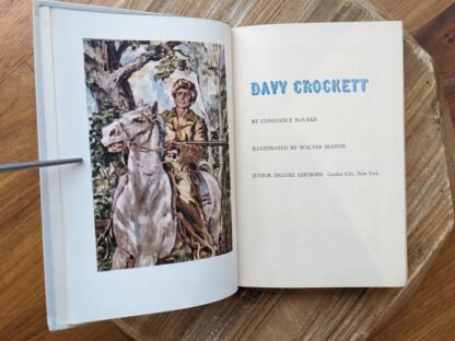 Title Page - Davy Crockett - Childrens Junior Deluxe Edition - Circa 50s