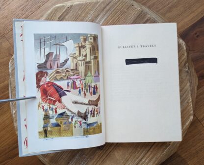 Title Page - Gullivers Travels - Childrens Junior Deluxe Edition - Circa 50s