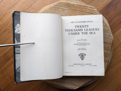 Title page - 1940 Twenty Thousand Leagues Under the Sea - Rand McNally & Company