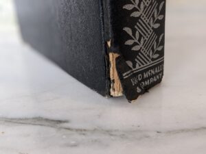 foot edge of spine - 1940 Twenty Thousand Leagues Under the Sea - Rand McNally & Company