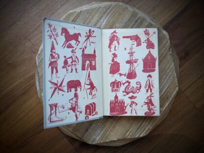 front pastedown and endpaper - Lot of 10 popular titles from Childrens Junior Deluxe Edition Collections - Circa 50s