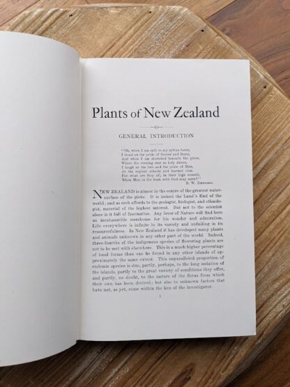 general introduction - Plants of New Zealand by Laing and Blackwell - Fifth Edition - undated - circa 1940s