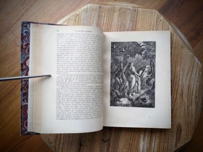 lithographic illustration - 1906 La divine comédie. Traduction d'Artaud de Montor by Dante Alighieri