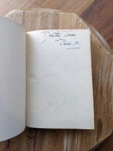 previous owners annotation - 1906 La divine comédie. Traduction d'Artaud de Montor by Dante Alighieri
