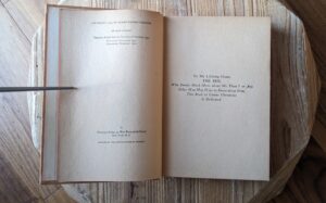 Copyright and Dedication pages - 1942 A Book of Famous Dogs by Albert Payson Terhune