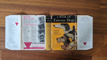 Original Dustjacket - 1942 A Book of Famous Dogs by Albert Payson Terhune - Triangle Books