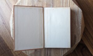 front pastedown and endpaper - 1942 A Book of Famous Dogs by Albert Payson Terhune