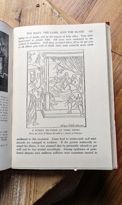 1929 Devils Drugs and Doctors by Howard W Haggard - illustration inside - a women delivered of 3 devils