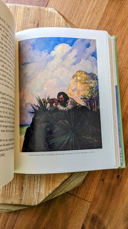 1983 Robinson Crusoe by Daniel Defoe - illustration inside by N.C. Wyeth - deluxe edition