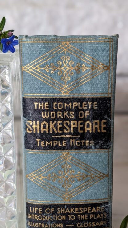 Circa 1920s - Complete Shakespeare with Temple Notes - upper spine