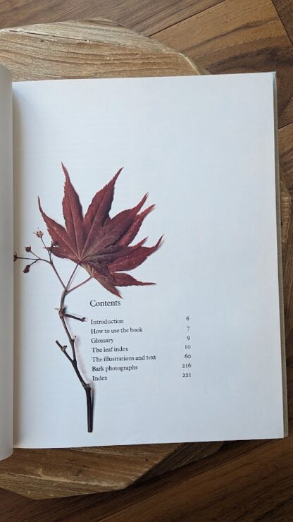 Contents page - 1978 Trees of North America and Europe by Roger Phillips