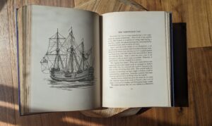 Drawing by Gordon Grant - A Norwegian Cat - 1935 The Book of Old Ships text by Henry B. Culver