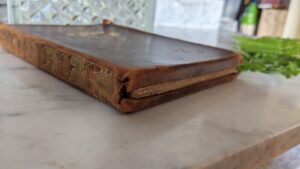 Footedge of textblock - 1924 Legends of Vancouver Island by E.Pauline Johnson (Tekahionwake) - Second Printing