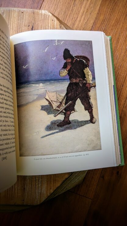 Illustration inside by N.C. Wyeth - 1983 Robinson Crusoe by Daniel Dafoe - Deluxe Edition