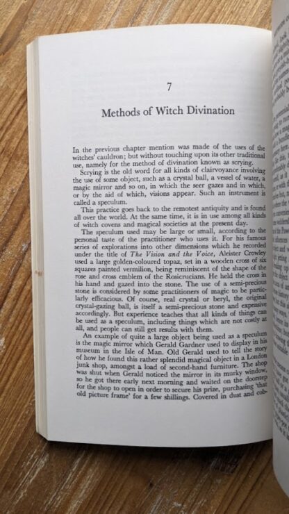 Methods of Witch Divination - 1987 Witchcraft for Tomorrow by Doreen Valiente -Phoenix Publishing Company