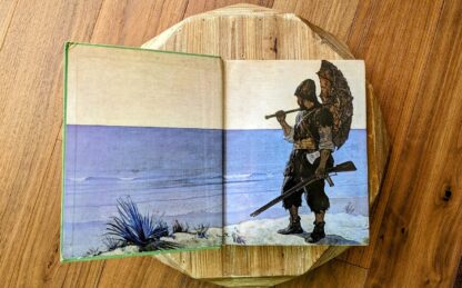 front pastedown and endpaper - 1983 Robinson Crusoe with pictures by N.C. Wyeth - deluxe edition