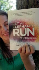 reading from the book Let Elephants Run by David Usher - Ash Tree Books