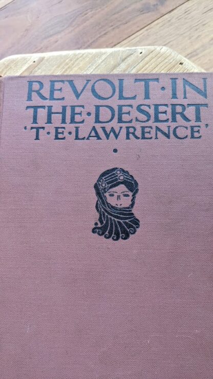 1927 Revolt in the Desert by T E Lawrence - First US Edition - front panel up close