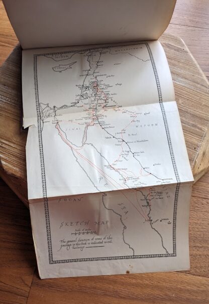 Fold out map inside - 1927 Revolt in the Desert by T E Lawrence - First US Edition