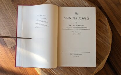 Title page - 1960 Dead Sea Scrolls by Millar Burrows - thirteenth printing