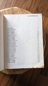 Contents page 1 of 2 - 1977 AstroAnalysis Sun Signs Compatibility Guide - Scarce HC First Printing