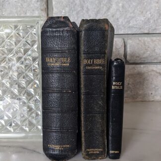 Lot of 3 Antiquarian Bibles - undated