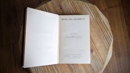 Title page - Sense and Sensibility by Jane Austen - Thomas Y. Crowell - Astor Edition - Undated - Circa 1890s to early 1900s