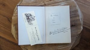 front pastedown and endpaper - 1913 Time and the Gods by Lord Dunsany - First US Edition